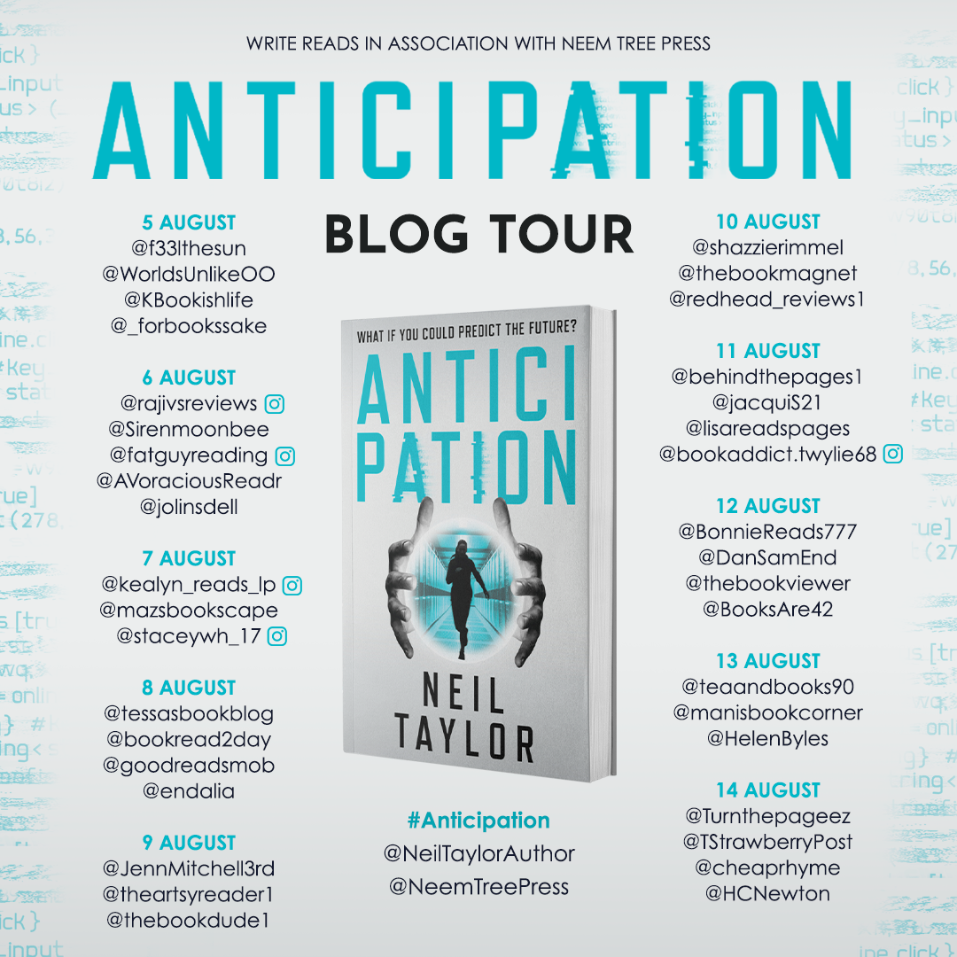 Anticipation by Neil Taylor #BlogTour #BookReview #YAThriller